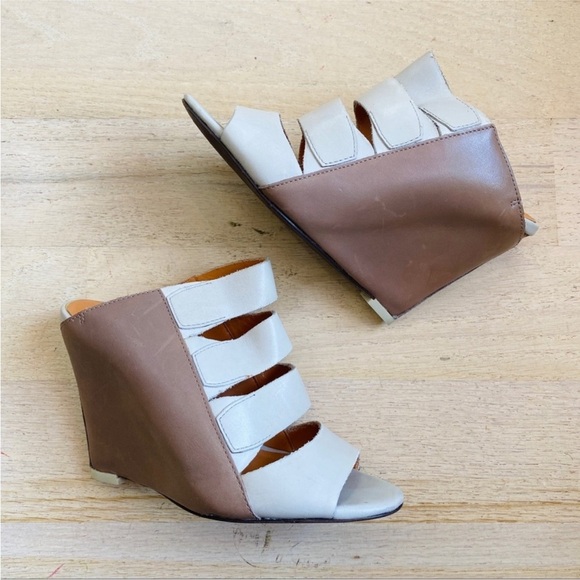 Rebecca Minkoff wedge strappy leather sandal - Picture 2 of 5